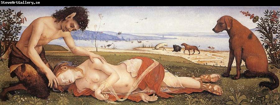 Piero di Cosimo A Satyr Mourning over a Nymph